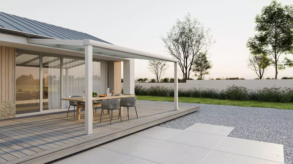 Aluminijska veranda — zimski vrt sa staklenim krovom i bočnim stijenama